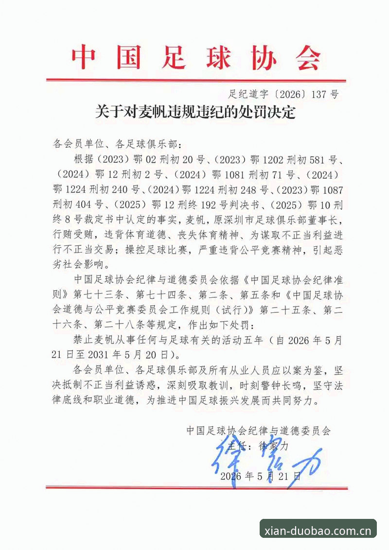 中国足协第三批禁足名单深度评测——从多宝体育平台视角看足球反腐风暴